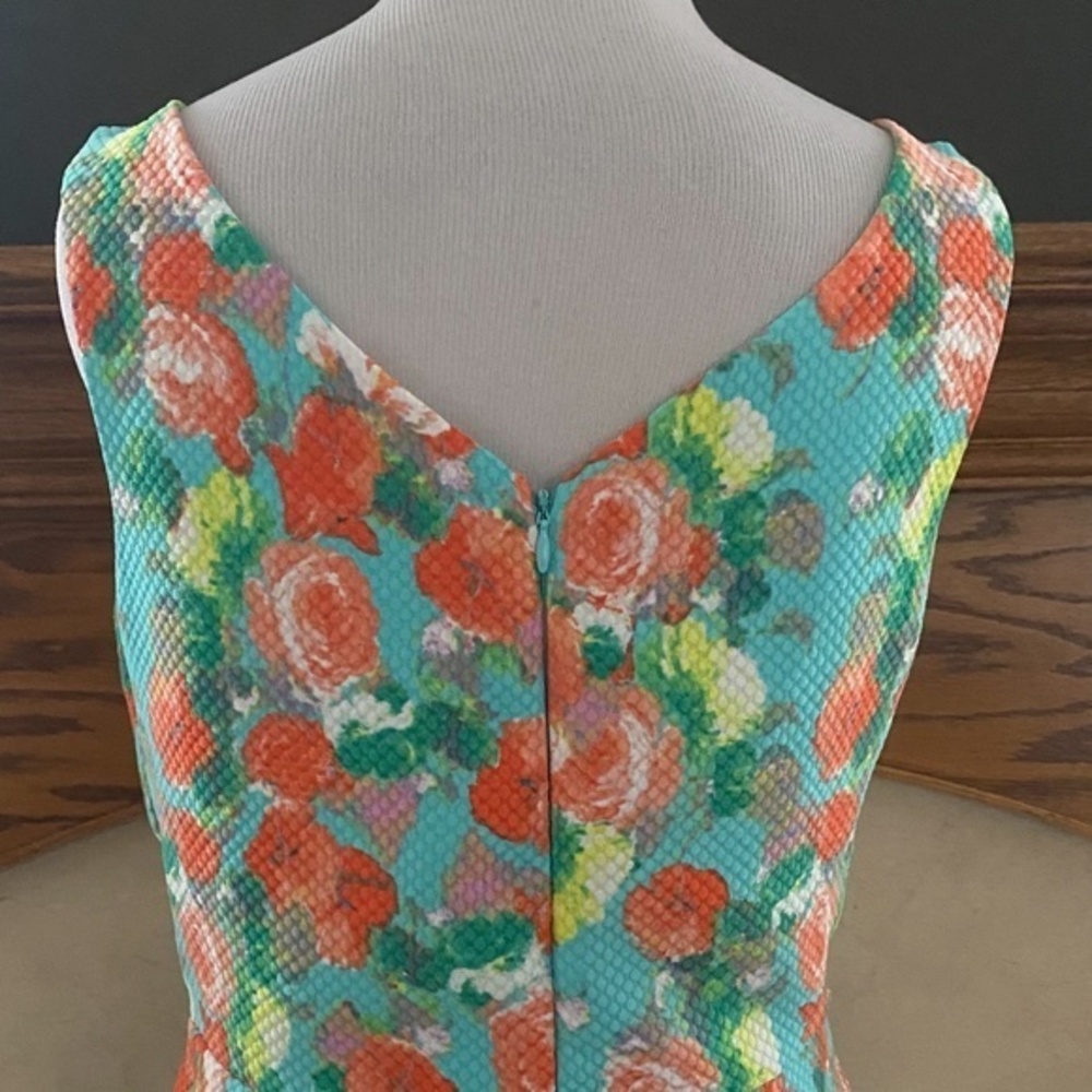 Donna Ricco Sleeveless Floral Dress Sz. 8 - Picture 7 of 14